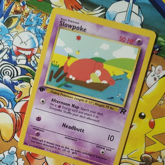 all promo card pokemon tcg pocket Slowpoke Illustration Rare Scarlet & Violet Base 204/198, NM Pokemon C main image 0